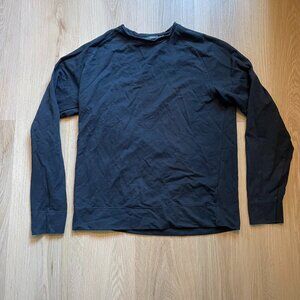 Ibex Tranquil Long Sleeve Pullover Sweatshirt Men's Small Black Rrp $142